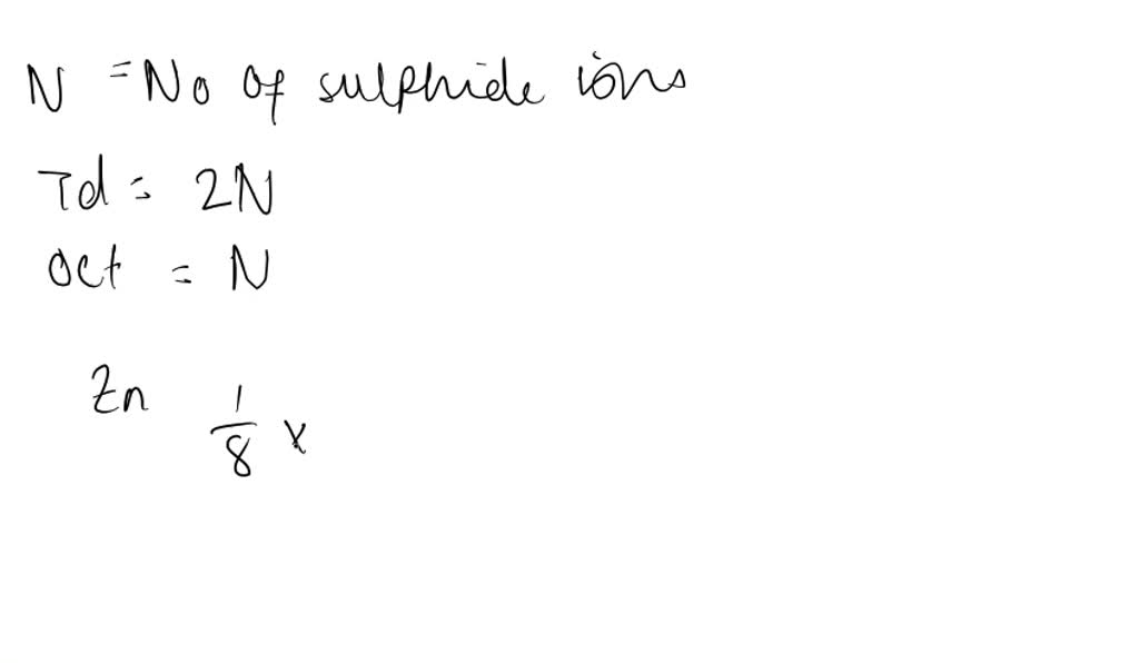 Solved a compound containing zinc aluminum and sulfur crystallizes