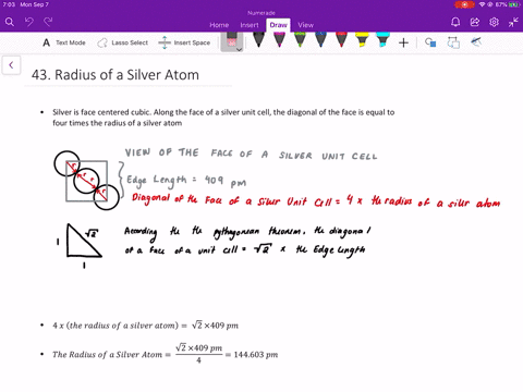 silver-crystallizes-in-a-face-centered-cubic-unit-cell-each-side-of-the-unit-cell-has-a-length-of--5