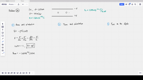a-dipole-consisting-of-charges-pm-e-220-mathrmnm-apart-is-placed-between-two-very-large-essentiall-2