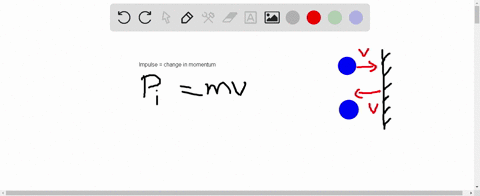 a-ball-of-mass-m-traveling-horizontally-with-velocity-mathbfv-strikes-a-massive-vertical-wall-and-re