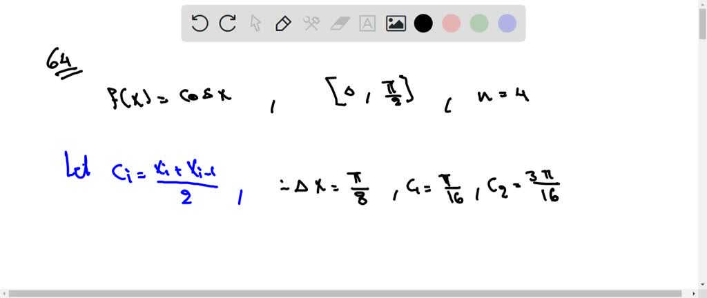 SOLVED: Utilice la regla del punto medio con n=4 para aproximar el área ...