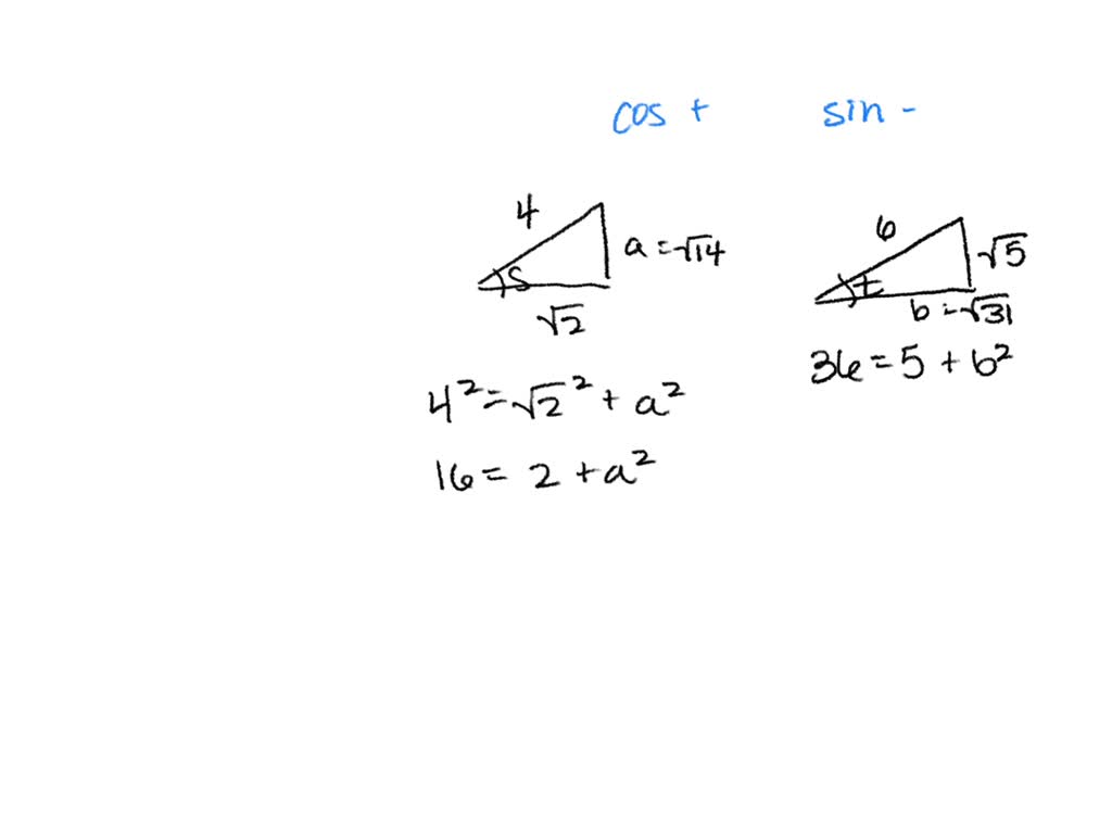 SOLVED:Find cos(s+t) and cos(s-t) . See Example 4. coss=(√(2))/(4) and ...