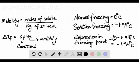 a-120-g-sample-of-a-nonelectrolyte-is-dissolved-in-800-mathrmg-of-water-the-solution-freezes-at-194c