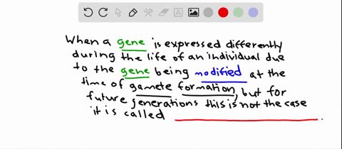 modification-of-a-gene-during-gamete-formation-or-early-development-that-alters-the-way-the-gene-is-