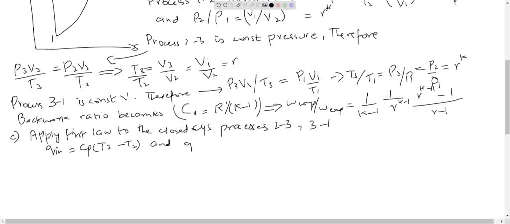 SOLVED:An air-standard cycle with constant specific heats is executed ...