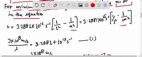 the-lyman-series-of-the-hydrogen-spectrum-can-be-represented-by-the-equation-nu32881-times-1015-math