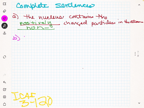 complete-the-following-statements-a-the-nucleus-contains-the-charged-particles-in-the-_________-atom