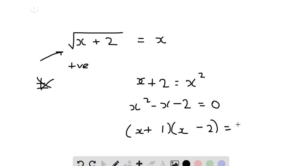 SOLVED:What is an extranEous solution to a radica…