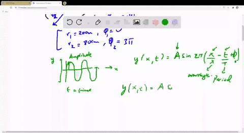 a-circular-wave-travels-outward-from-the-origin-at-one-instant-of-time-the-phase-at-r_120-mathrmcm-i
