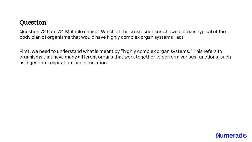 Solved Question Pts Multiple Choice Which Of The Cross