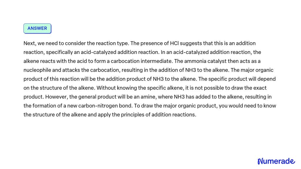 VIDEO solution: 10. Draw the major organic product(s) of the following ...