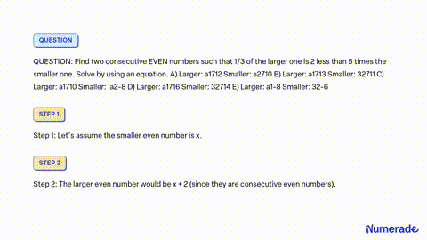 SOLVED: find the smaller number, when two consecutive odd numbers