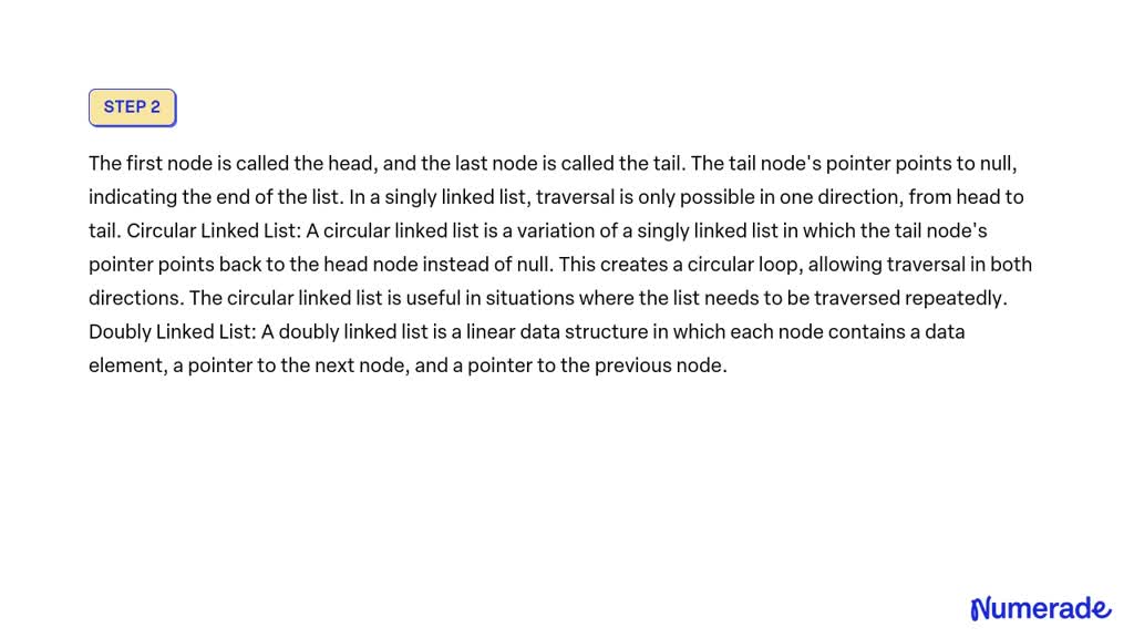 singly linked list and circular linked list difference