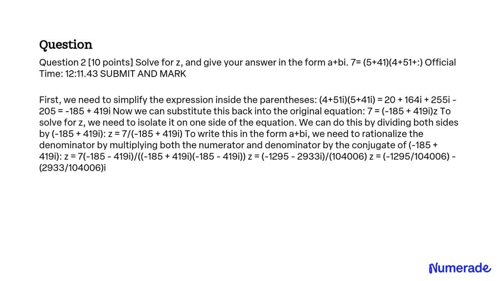 solved-question-2-10-points-solve-for-z-and-give-your-answer-in-the