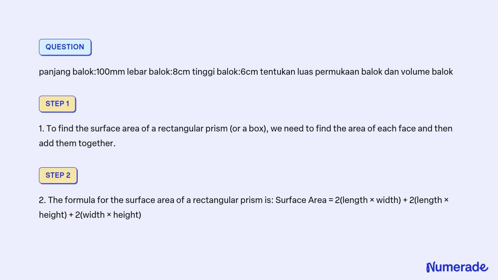 solved-panjang-balok-100mm-lebar-balok-8cm-tinggi-balok-6cm-tentukan