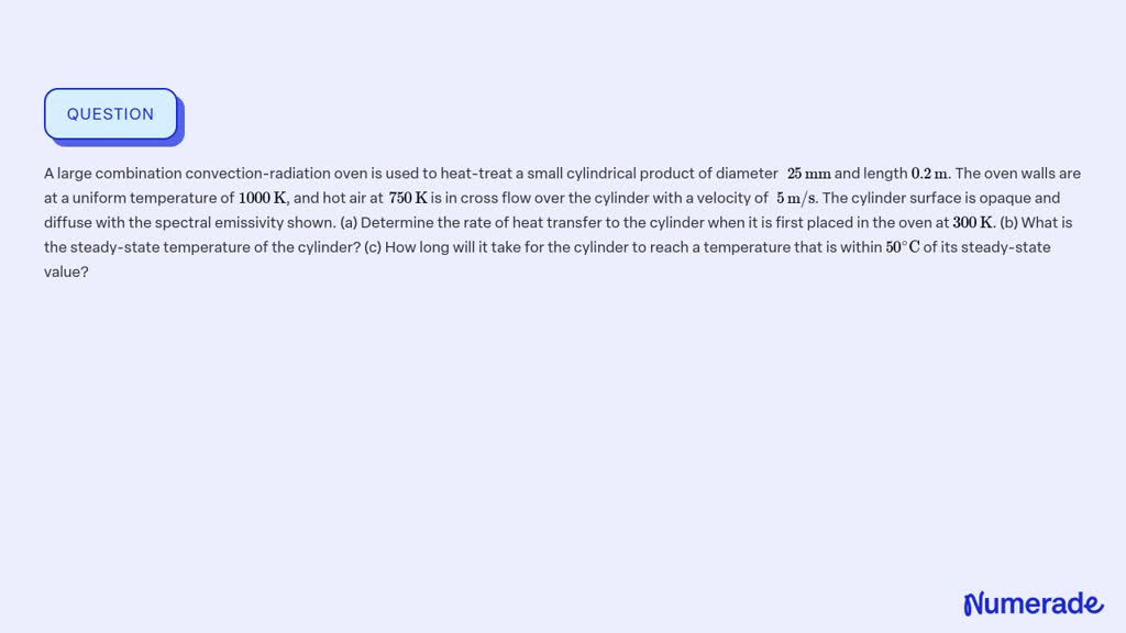 SOLVED:A large combination convection-radiation oven is used to heat ...