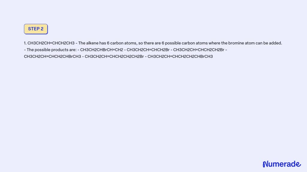 SOLVED: Choose all the possible products from the reaction of the ...