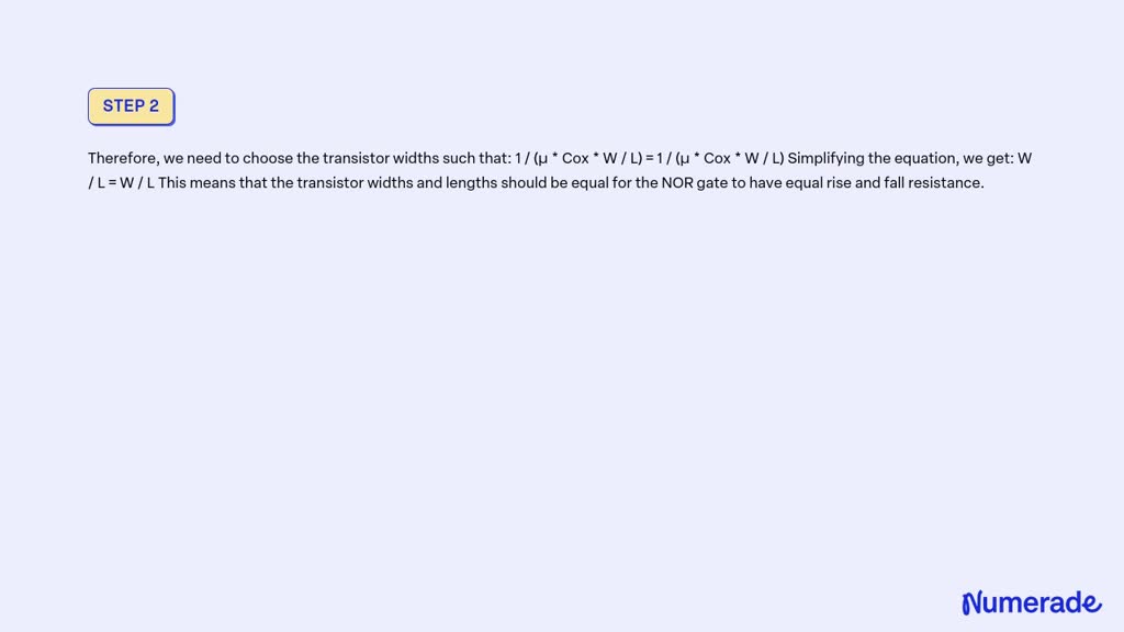 SOLVED: 3. a Estimate the delay d of an inverter with logical effort (g ...