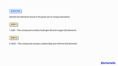 SOLVED Identify the fourth row elements X that form the