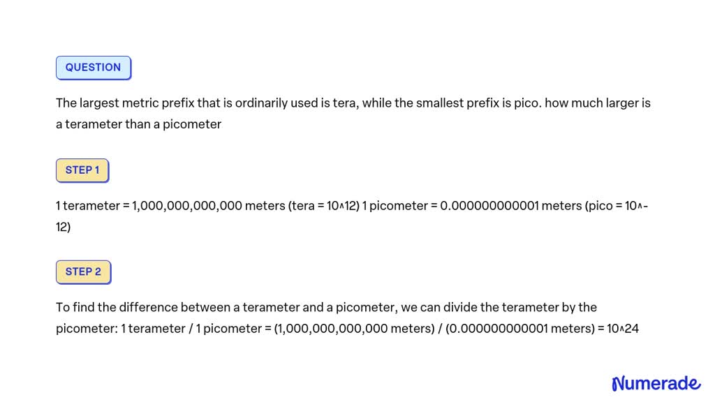 solved-the-largest-metric-prefix-that-is-ordinarily-used-is-tera