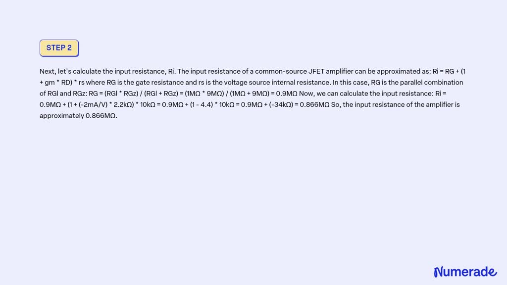 Video Solution 13 Common Source Jfet Based Single Stage Amplifier For The Circuit In Figure 11 9253