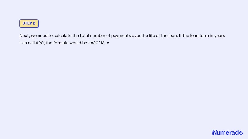 SOLVED: Calculate The Monthly Payment Amount For Each Loan. A. In Cell ...