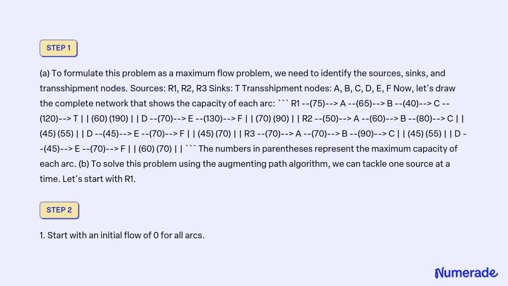 SOLVED: The following diagram depicts a system of aqueducts that ...