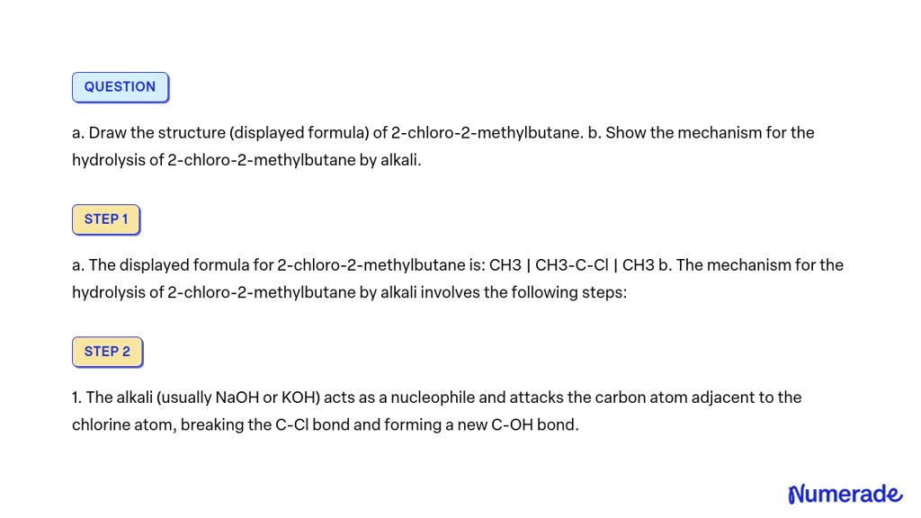 2 chloro 3 methylbutane structure formula