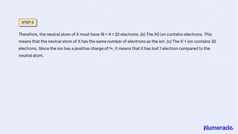 SOLVED Identify the element X present in the fourth row of the