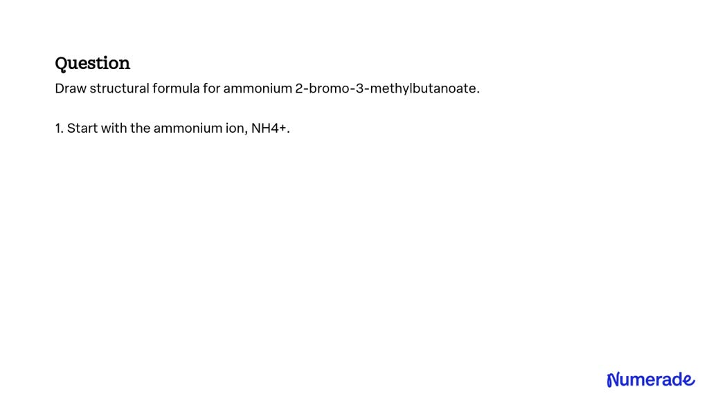 write the structural formula of 2-bromo 3 methylbutane