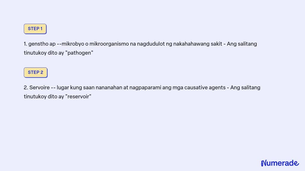 SOLVED: Gawain 2 Panuto: Buuin Ang Mga Pinahalong Letra Upang Mabuo Ang ...