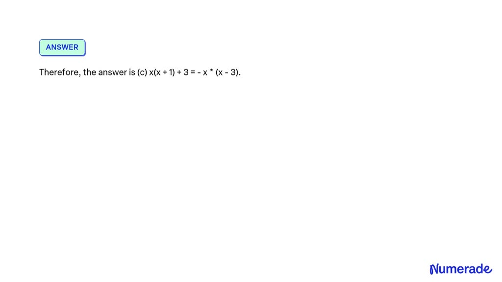 Video Solution: 1. Which Of The Following Is Not A Linear Equation In 