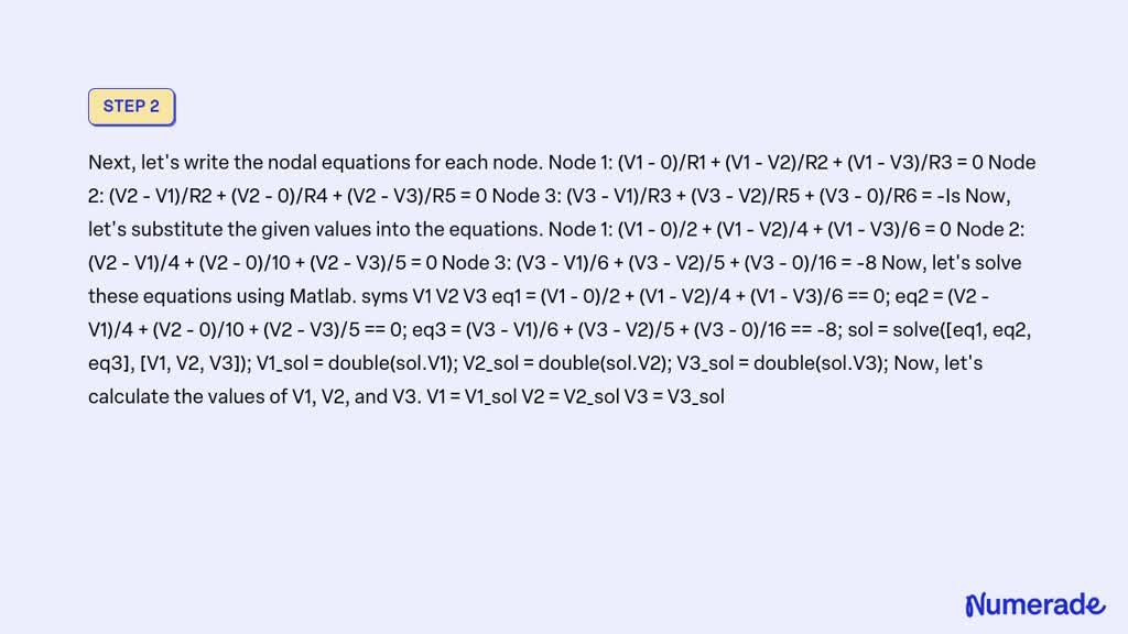 Solved Question For The 10 Marks Expected Circuit Shown In Fig Reading Below Use Matlab And