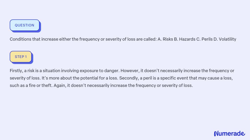 SOLVED: Q8) Conditions That Increase Either The Frequency Or Severity ...