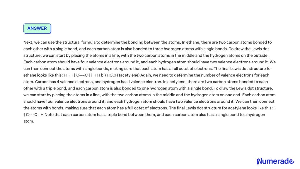 SOLVED: Draw Lewis Dot Structures For The Following Compounds That Lack ...