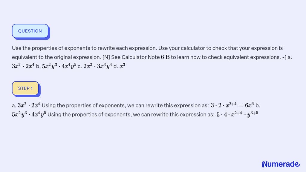 Expression deals equivalent calculator