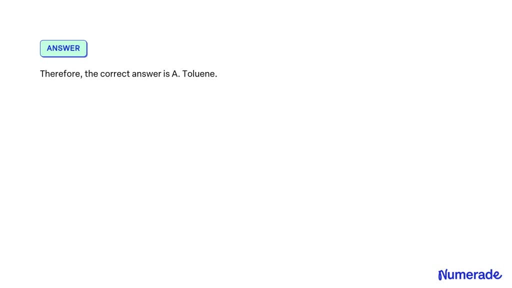 SOLVED: Benzene reacts with CH3Cl in the presence of anhydrous AlCl3 to ...