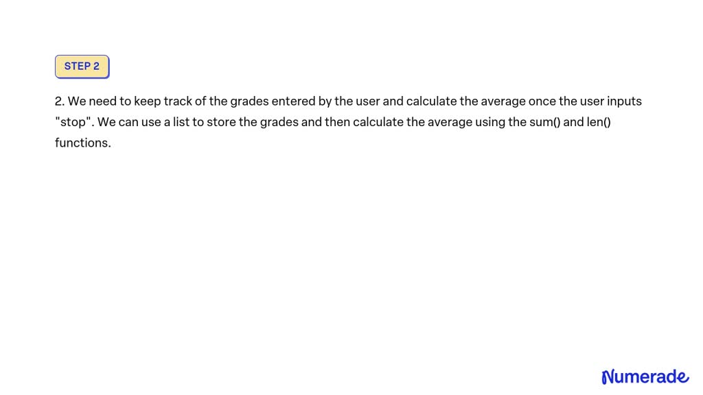 Solved: You Want To Know Your Grade In Computer Science, So Write A 