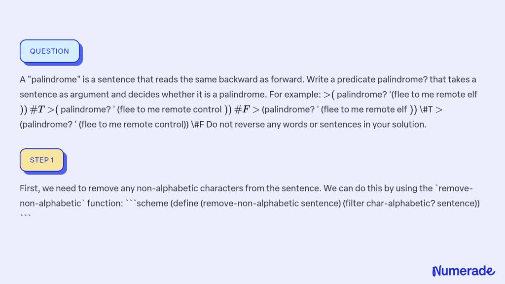 solved-a-palindrome-is-a-sentence-that-reads-the-same-backward-as