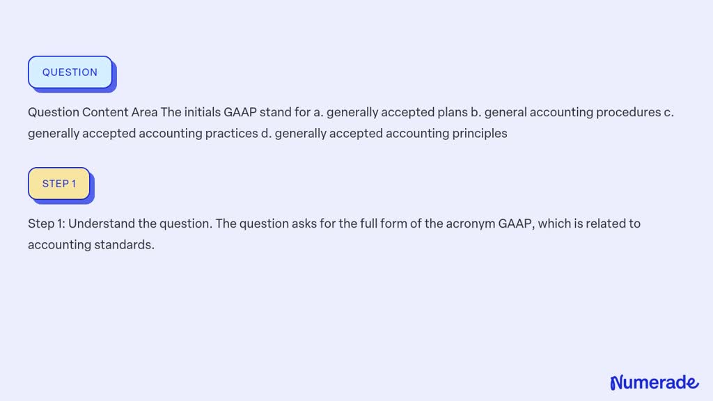 gaap generally accepted accounting principles pdf