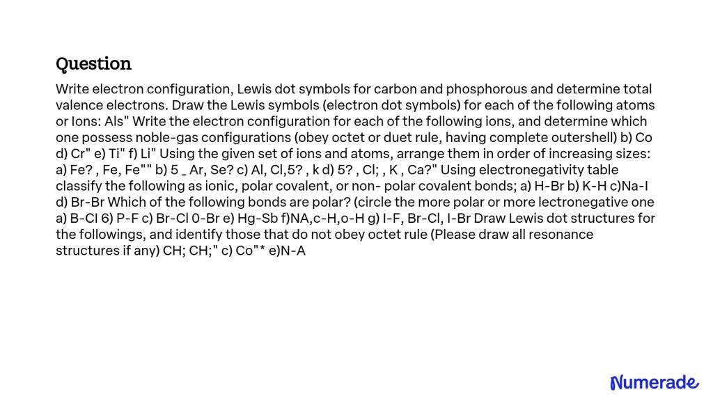 solved-write-electron-configuration-lewis-dot-symbols-for-carbon-and