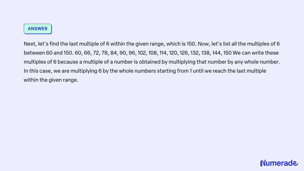 multiplos de 8 entre 60 y 100