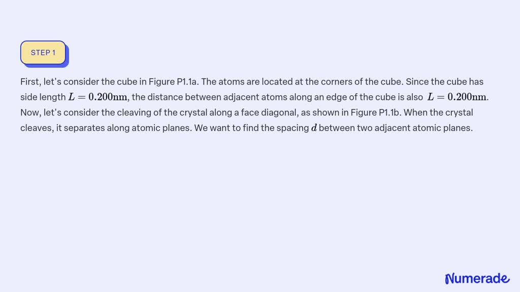 SOLVED: A Crystalline Solid Consists Of Atoms Stacked Up In A Repeating ...