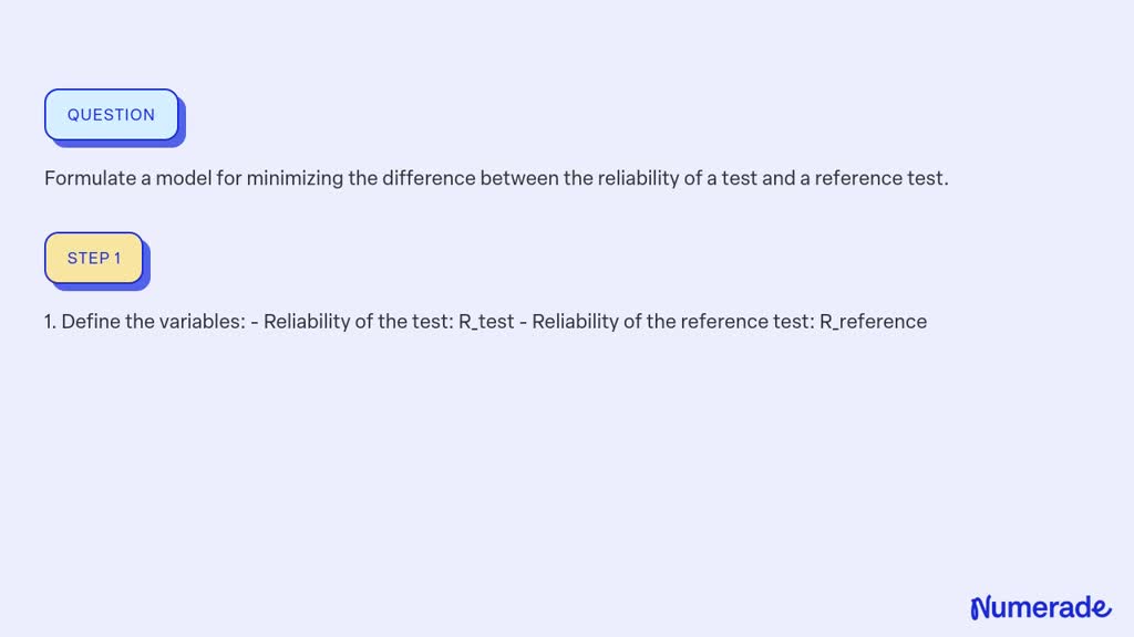 ⏩SOLVED:Formulate a model for minimizing the difference between the ...