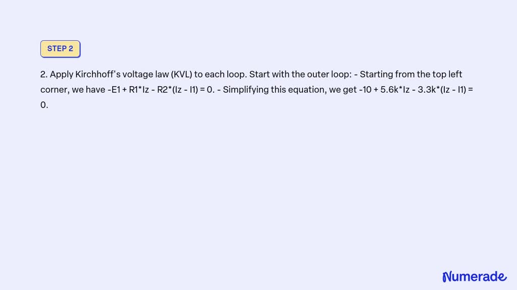 SOLVED: Using mesh analysis, find the voltages and currents. Use the ...