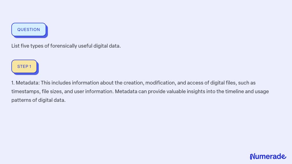 solved-list-five-types-of-forensically-useful-digital-data