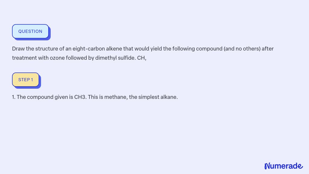 VIDEO solution: Draw the structure of an eight-carbon alkene that would ...