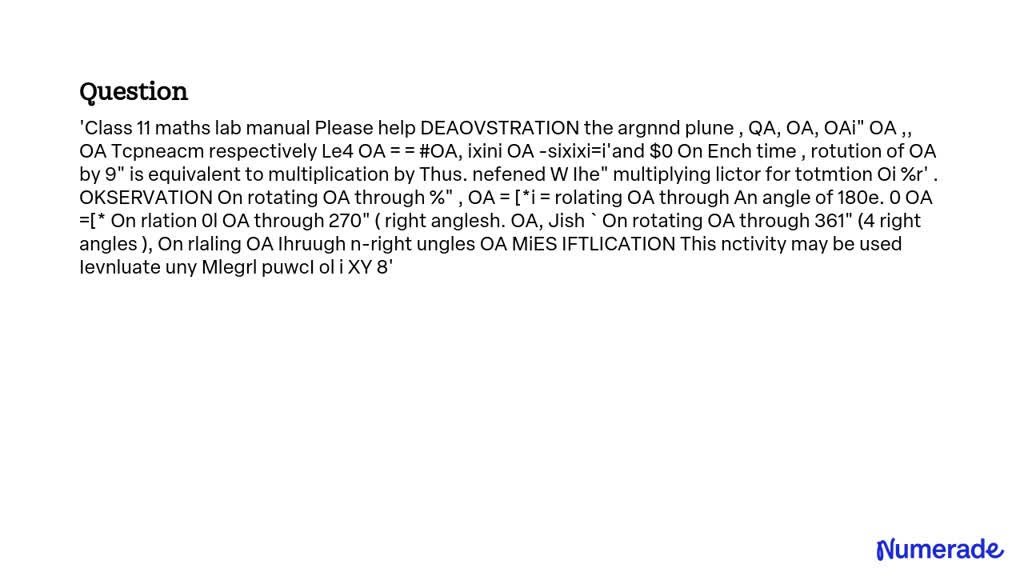 SOLVED: Class 11 maths lab manual Please help DEMONSTRATION The ...