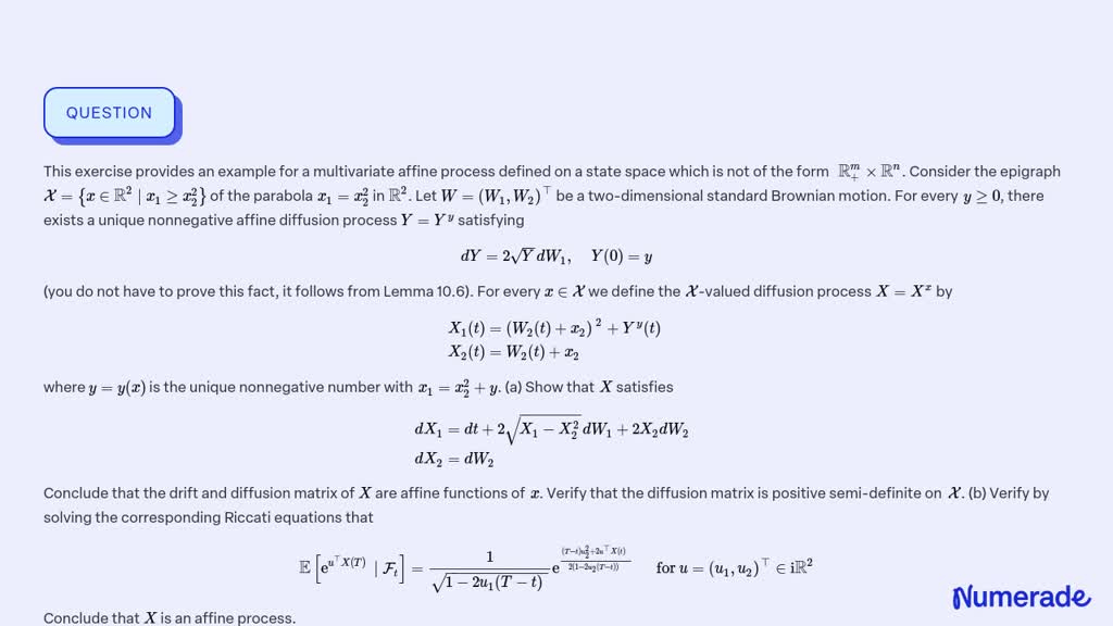 ⏩solved:this Exercise Provides An Example For A Multivariate Affine 