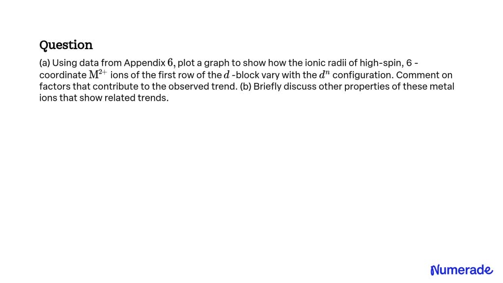 SOLVED:(a) Using data from Appendix 6, plot a graph to show how the